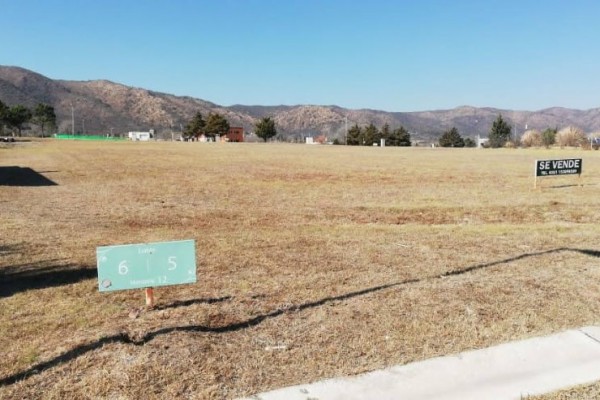 LOTE EN COUNTRY CARLOS PAZ GOLF - SAN ANTONIO DE ARREDONDO