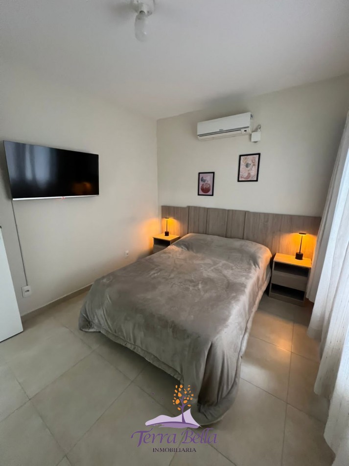 DEPARTAMENTO PARA 4 A 1 KM DEL MAR - PISCINA CLIMATIZADA - PARRILLA - JUEGOS PARA NIÑOS