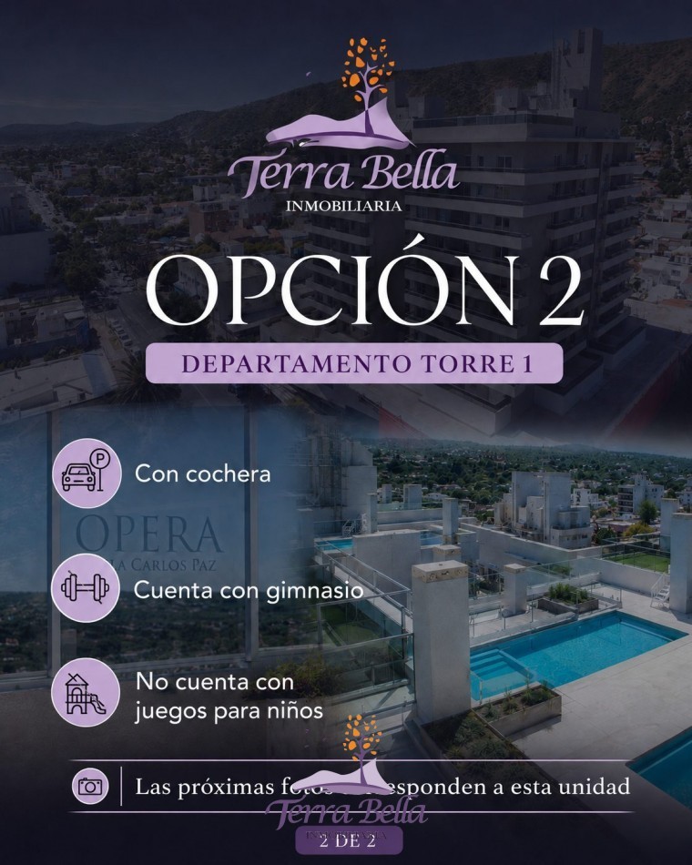 DEPARTAMENTO PARA 4 PERSONAS - CENTRICO-PILETA-TERRAZA-COCHERA-GIM