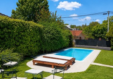 CASA PARA 4/5 PERSONAS CON PILETA Y PARQUE DE USO EXCLUSIVO