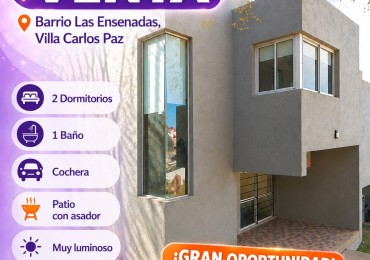 DUPLEX 2 DORMITORIOS CON COCHERA Y PATIO PROPIO EN BARRIO LAS ENSENADAS
