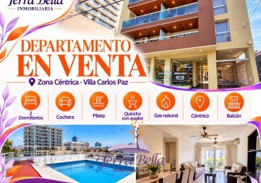 DEPARTAMENTO 2 DORMITORIOS - CENTRICO - PILETA - COCHERA - QUINCHO